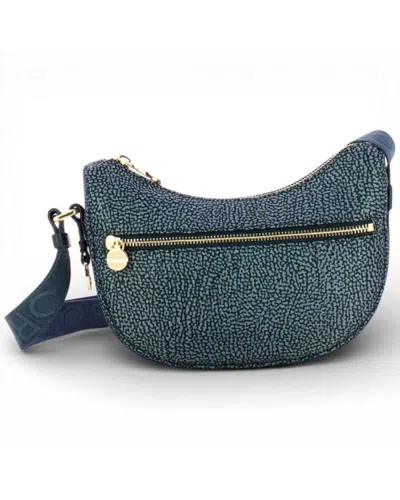 Borbonese Bag Luna Mini Bag  Blue Lapis Op Recycled Fabric - 934137-i15-825
