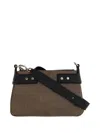 Borbonese Armor Shoulder Bag In Brown
