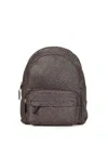 Borbonese B-club Op-print Front-zip Backpack In Brown
