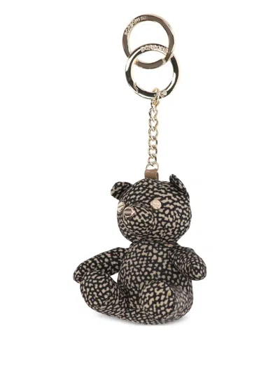 Borbonese Bear Keychain In Multi
