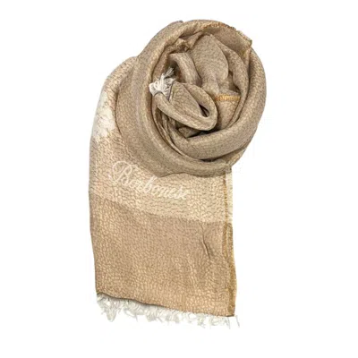 Borbonese Beige Viscose Women Scarf In Brown