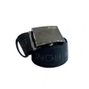 Borbonese Black Polyester Men's Belt In Blue