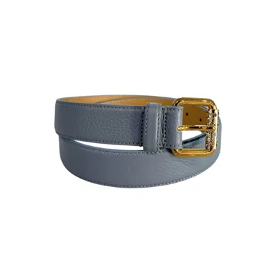 Borbonese Blue Leather Women Women's Belt
