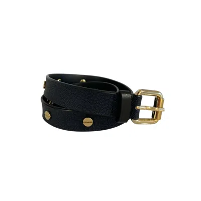 Borbonese Blue Polyvinyl Women's Women's Belt