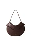 Borbonese Medium Hobo Top-handle Shoulder Bag In Burgundy