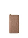 Borbonese Wallet In Recycled Op Fabric And Leather In Brown