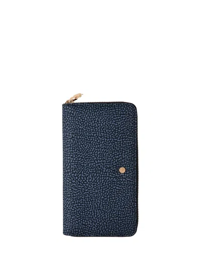 Borbonese Wallet In Recycled Op Fabric And Leather