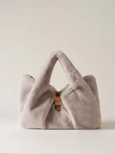 Borbonese Borsa Shopping M. Bags In Nude & Neutrals