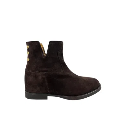 Borbonese Brown Leather Women Women's Boot