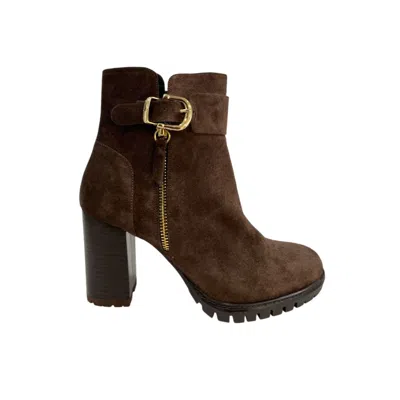 Borbonese Brown Leather Women Women's Boot