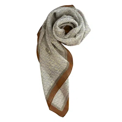 Borbonese Brown Silk Women Women's Scarf