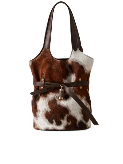 Borbonese Bucket Bag  In Brown