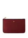 Borbonese Busta Zip-top Wallet In Burgundy