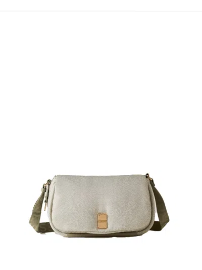 Borbonese Cahier Medium Shoulder Bag In Op Fabric