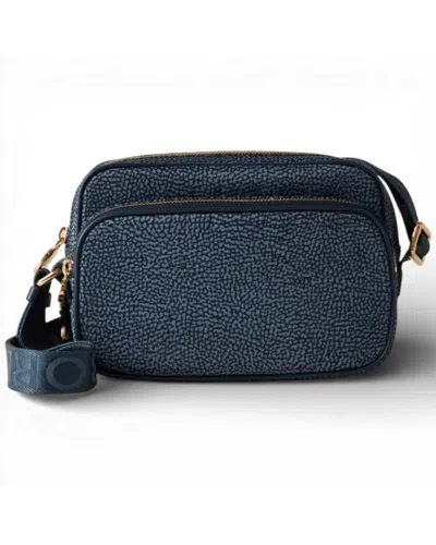Borbonese Camera Case S Bag.  Blue Lapis Op Recycled Fabric - 934134-i15-825
