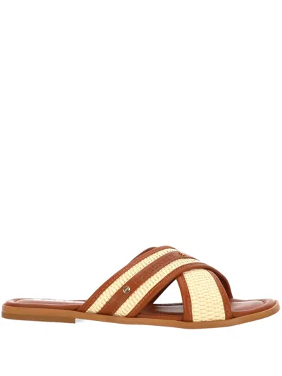 Borbonese Cream Brown Sandal