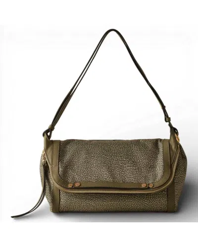 Borbonese Cross Over S Bag.  Olives - 91010221-ah1-n41 In Other