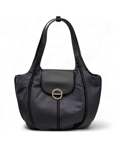 Borbonese Dark Black Women Shopping Bag - 91010123-aj0-y66