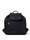 Borbonese Flap Zip Rucksack In Black