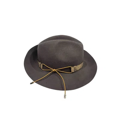 Borbonese Grey Wool Women Hat