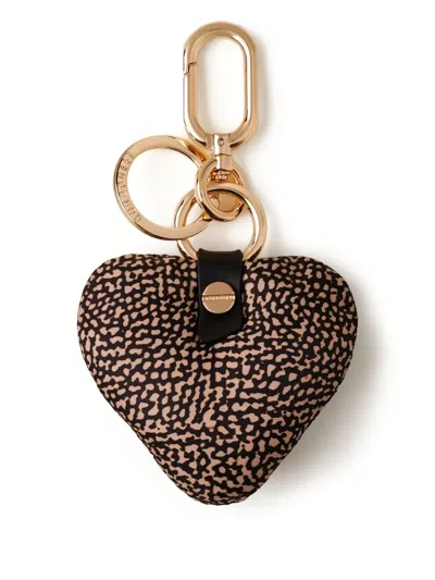 Borbonese Heart Key Cahin In Brown
