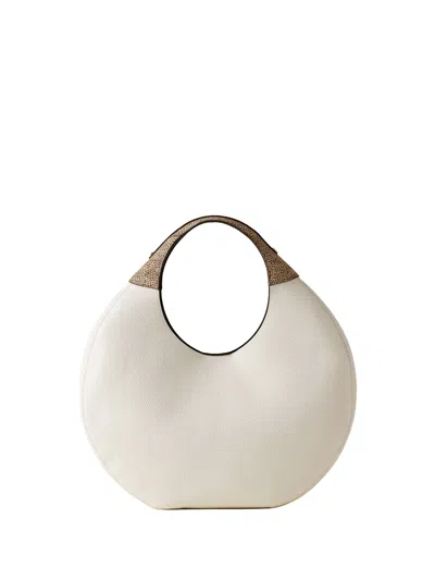 Borbonese Hobo Bag Full Moon Large White By