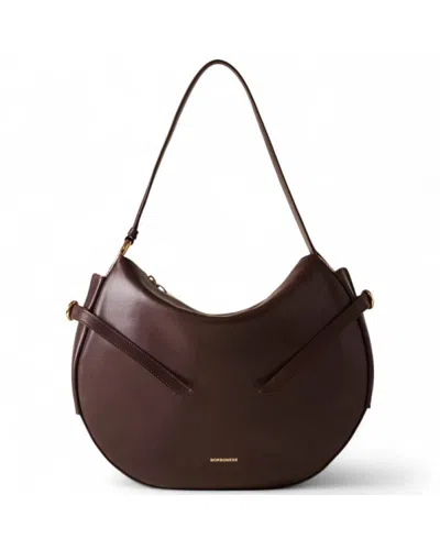 Borbonese Hobo Castano/mushroom Woman Handbag - 91010103-au5-069 In Brown