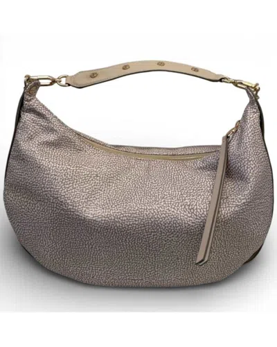 Borbonese Hobo M Bag.  Sand - 91010220-ah1-c75 In Beige