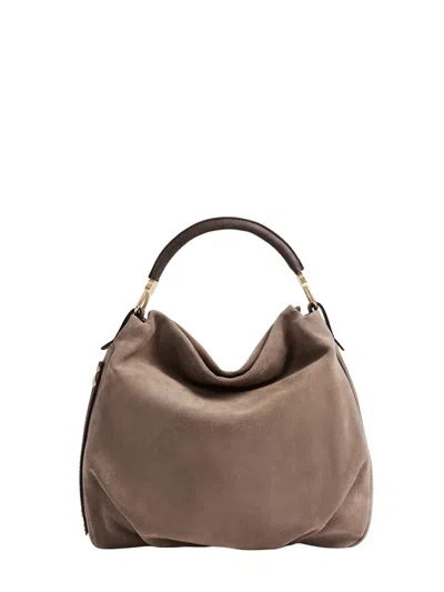 Borbonese Hobo M Bag In Grey