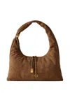 Borbonese Large Twinnie Shoulder Bag In Brown