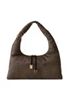 Borbonese Large Twinnie Tote Bag In Brown