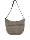 Borbonese Leather Shoulder Bag In Brown