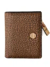 Borbonese Leather Wallet In Brown