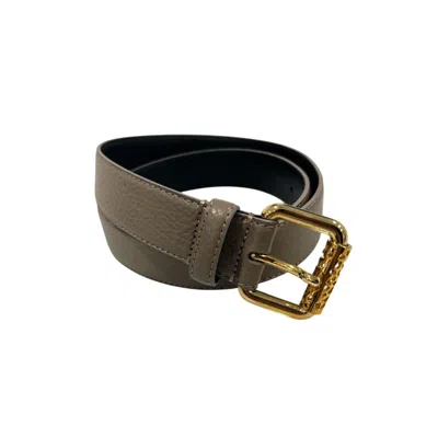 Borbonese Leather Women Women's Belt In Green