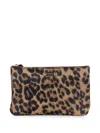 Borbonese Leopard-print Logo-plaque Wallet In Brown