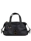 Borbonese Logo-plaque Top-handle Tote Bag In Black