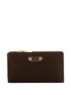 Borbonese Logo Plaque Wallet In Brown