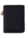 Borbonese Logo-plaque Pebbled-texture Wallet In Black