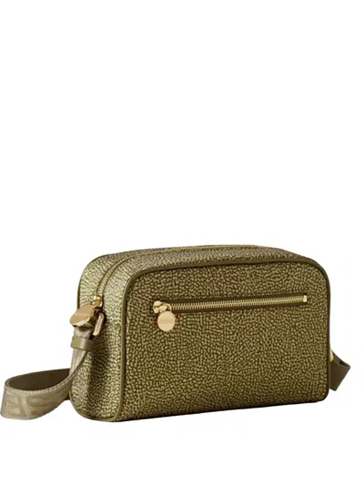 Borbonese Logo-strap Shoulder Bag In Green
