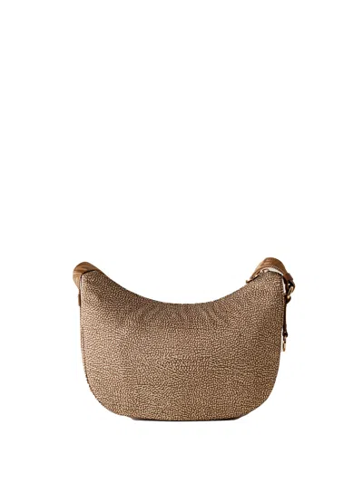 Borbonese Luna Small Shoulder Bag In Op Fabric