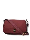 Borbonese Medium Cahier Logo-plaque Cross Body Bag In Red