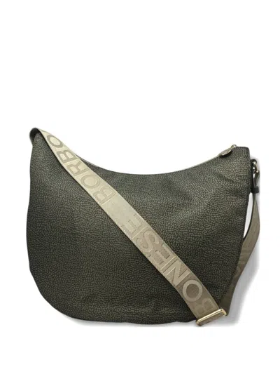 Borbonese Medium Cross Body Bag In Green