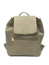 Borbonese Medium Eco Backpack In Green
