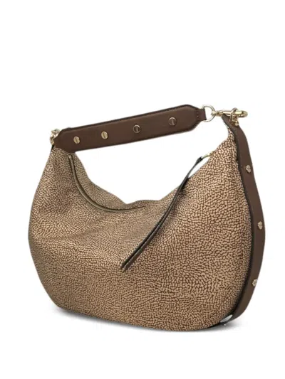 Borbonese Medium Frame Hobo Shoulder Bag In Neutral