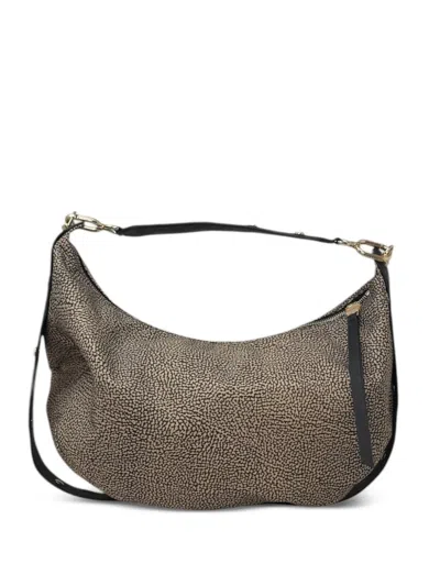 Borbonese Medium Frame Hobo Shoulder Bag In Neutral