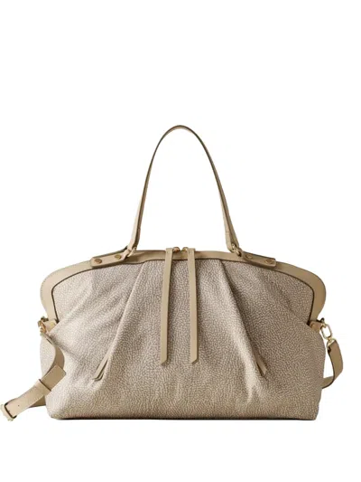 Borbonese Medium Frame Tote Bag In Neutral