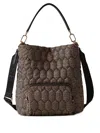 Borbonese Medium Honey Shoulder Bag In Brown
