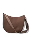 Borbonese Medium Luna Shoulder Bag In Brown