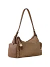 Borbonese Medium Poche Shoulder Bag In Brown