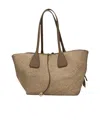 Borbonese Medium Printed Shoulder Bag In Brown